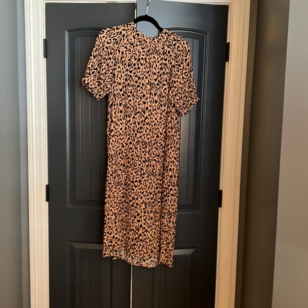 Anthropologie leopard print dress